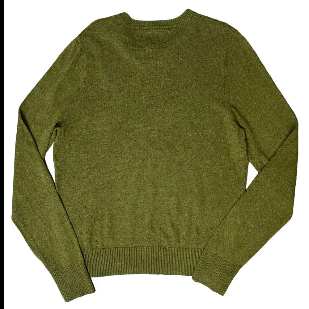 Abercrombie 00s Men’s Green Crew Neck Sweater Size Large